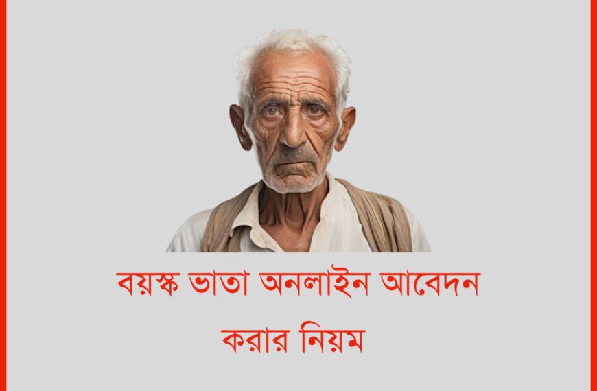 বয়স্ক ভাতা অনলাইন আবেদন করার নিয়ম ২০২৫ | ঘরে বসেই ৫ মিনিটে আবেদন করুন
