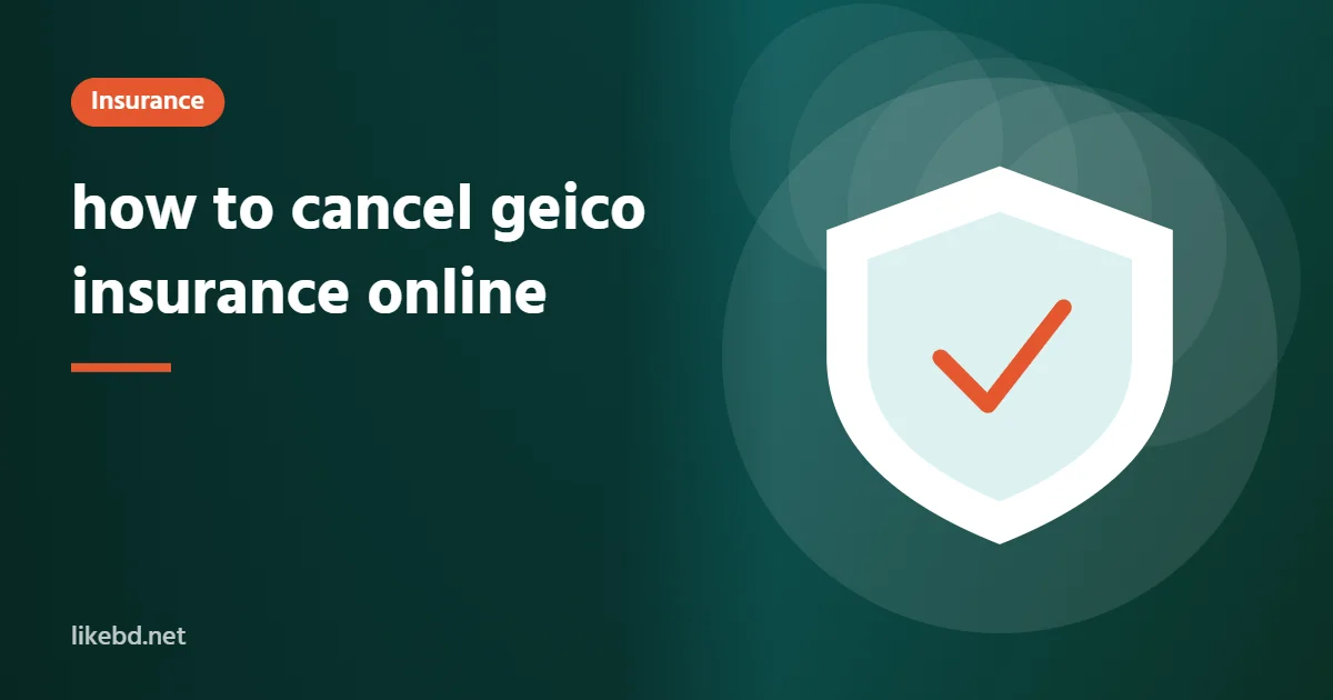 how to cancel geico insurance online